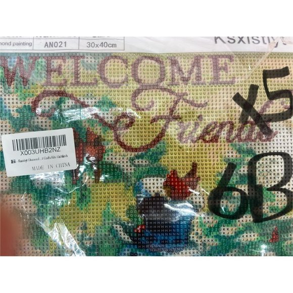 Welcome Friends Snowman Diamond Art Painting 30 x 40 - Picture 6 of 6